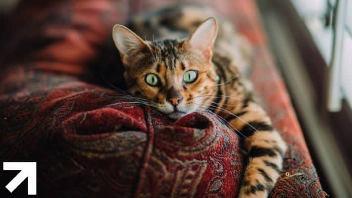 gato paralisado mas totalmente desperto com os olhos arregalados