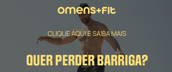 homem sem camisa pergunta se quer perder barriga